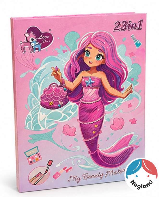 پک آرایشی کتابی کودک 23 در 1